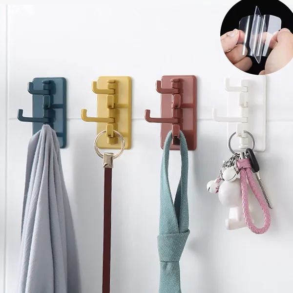 Adhesive Wall Hanger Hook (2 Pc)